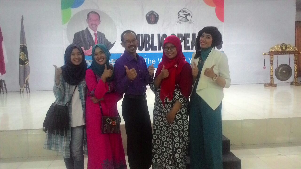 PUBLIC SPEAKING BERSAMA PROF. WAHYUDI SISWANTO