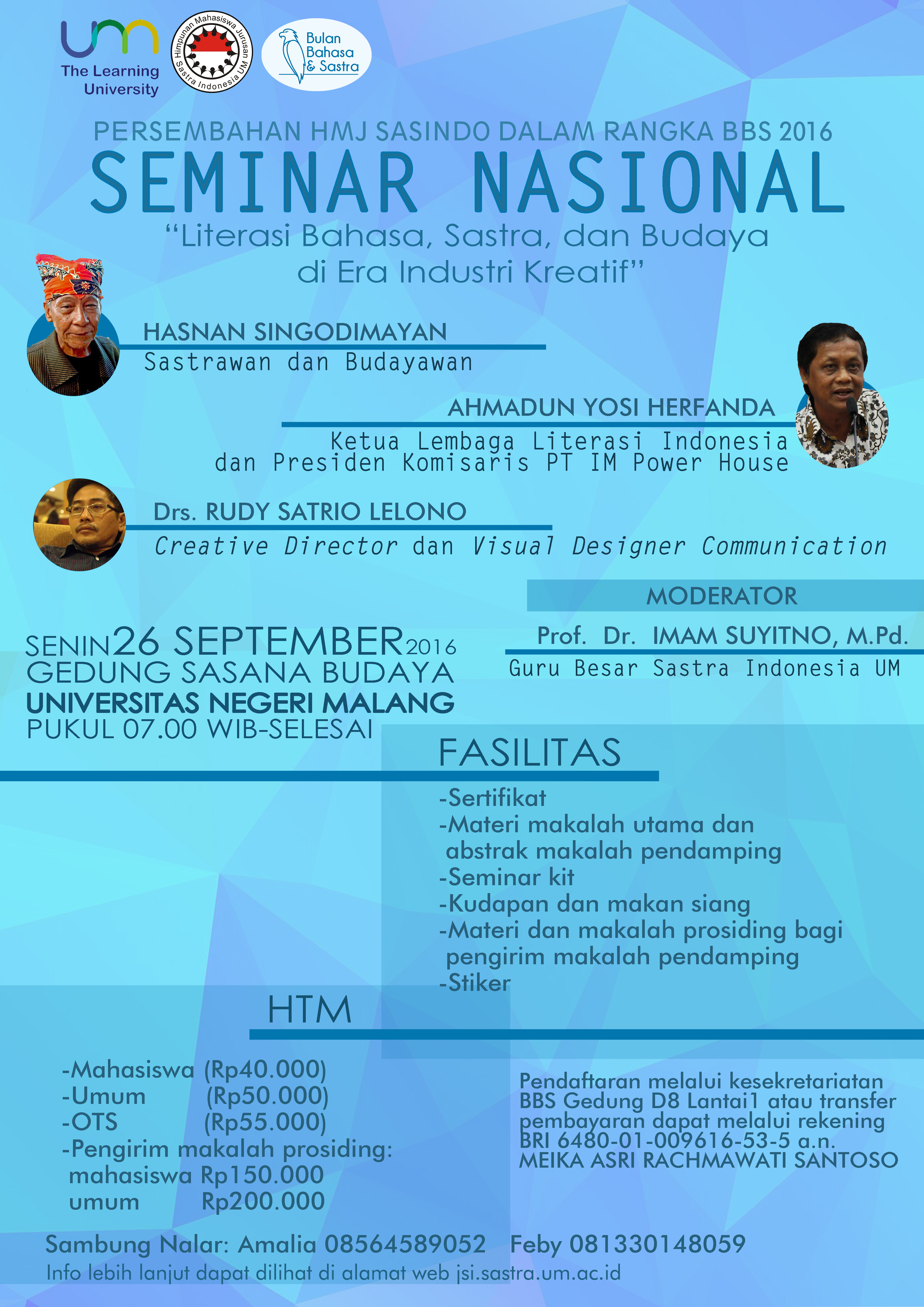 Petunjuk Pelaksanaan Seminar Nasional BBS 2016