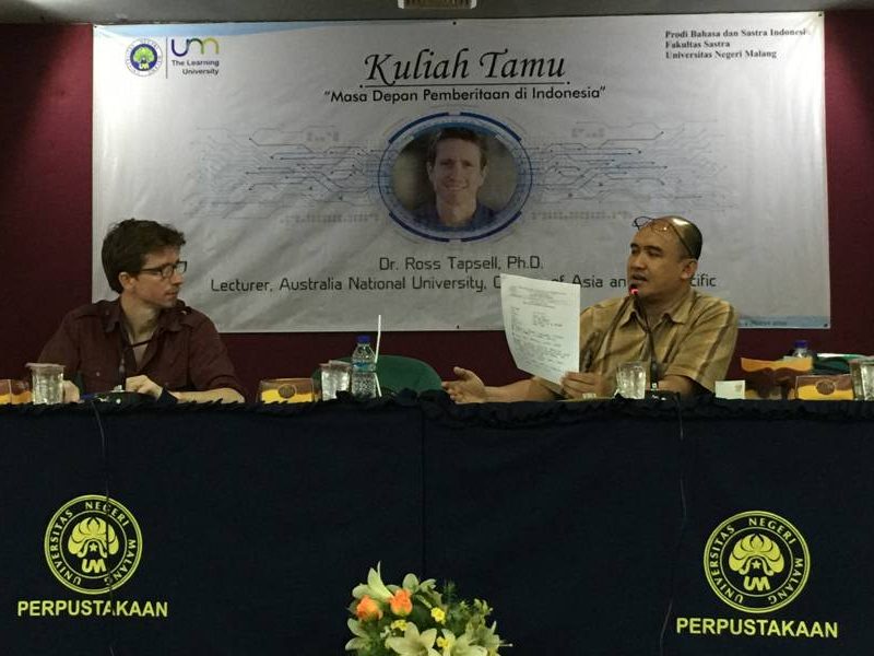 Kuliah Tamu Prodi Bahasa dan Sastra Indonesia “Peran Media dalam Perpolitikan Indonesia”