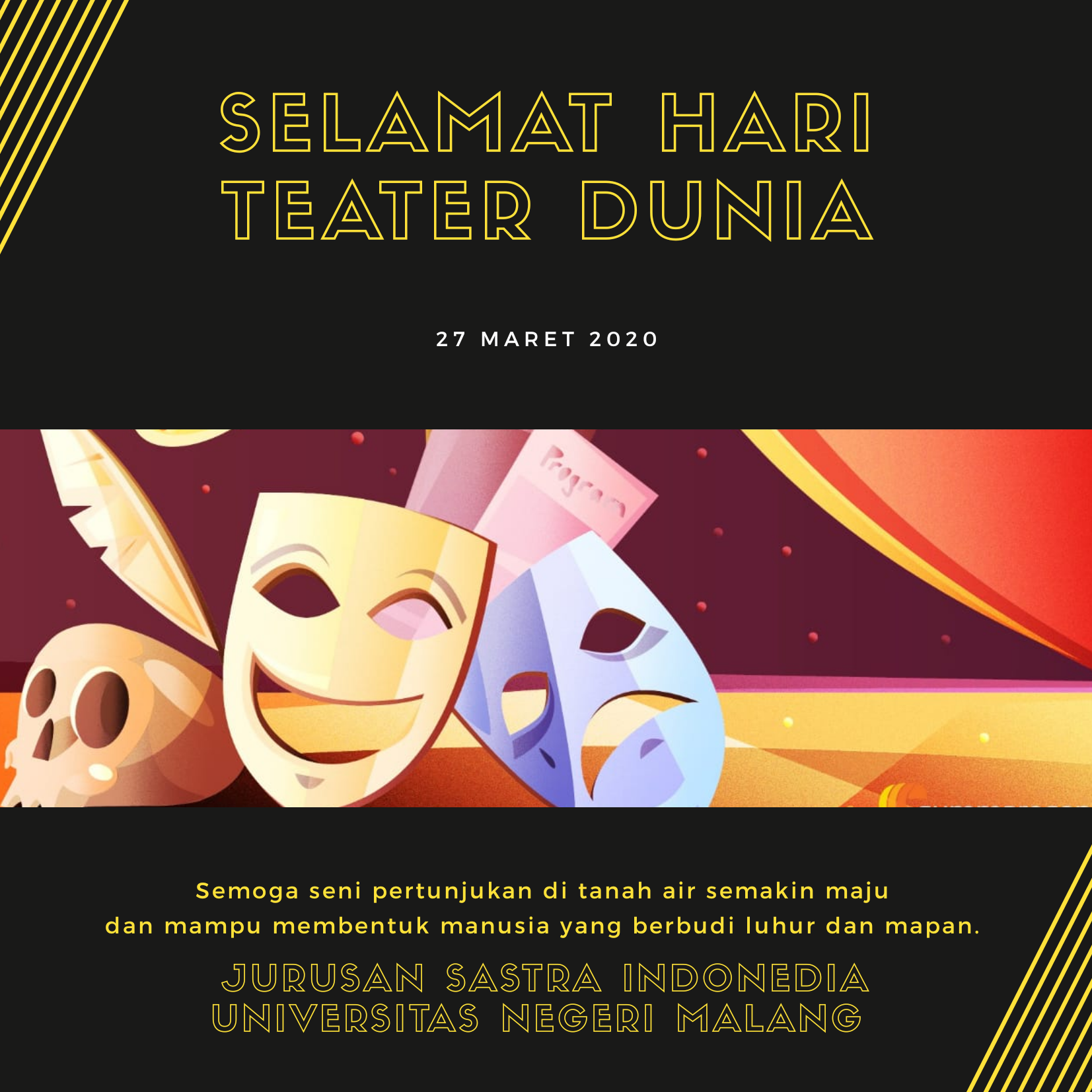 SELAMAT HARI TEATER SE-DUNIA